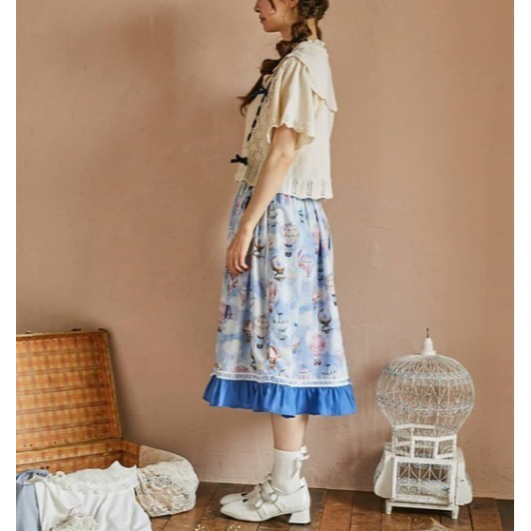 axes femme(アクシーズファム)の新品✨タグ付き♪ axes femme  サックスブルー　スカート レディースのスカート(ロングスカート)の商品写真