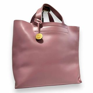 フルラ(Furla)の✨希少✨ フルラ ハンドバッグ 本革 レザー チャーム スクエア ピンク 716(ハンドバッグ)