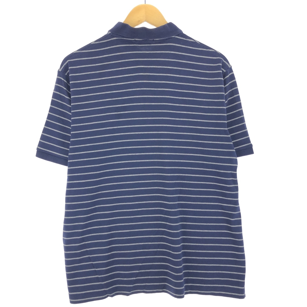 Ralph Lauren(ラルフローレン)の古着 ラルフローレン Ralph Lauren POLO RALPH LAUREN 半袖 ボーダー ポロシャツ メンズL /eaa447710 メンズのトップス(ポロシャツ)の商品写真