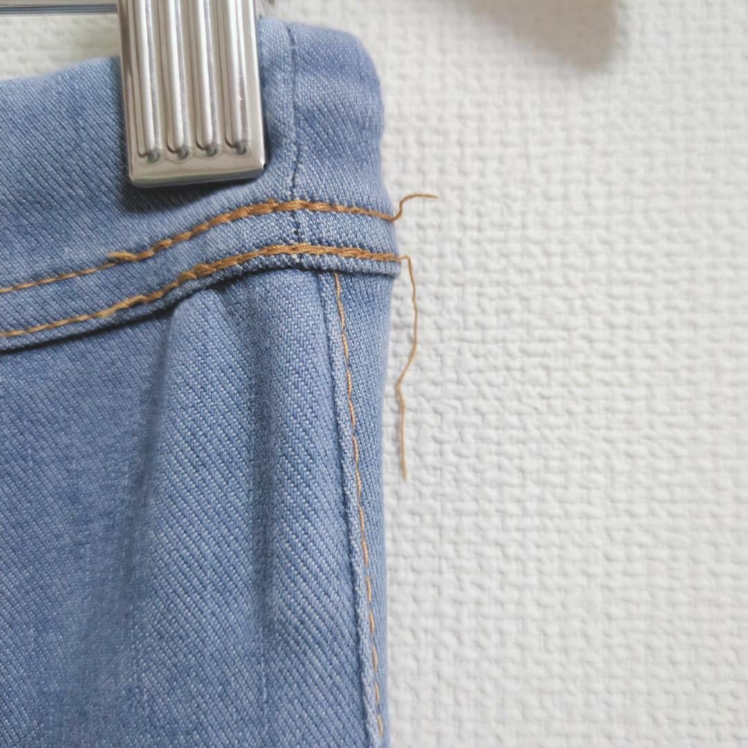 M020/45a パンツ ズボン デニム 刺繍 ステッチ 綿混 コットン レディースのパンツ(デニム/ジーンズ)の商品写真