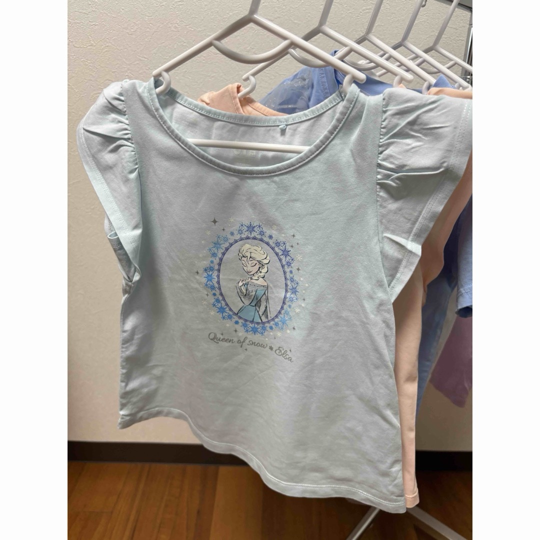 UNIQLO(ユニクロ)の5点セット女の子 半袖 Tシャツ 110サイズ ディズニー ユニクロ  キッズ/ベビー/マタニティのキッズ服女の子用(90cm~)(Tシャツ/カットソー)の商品写真