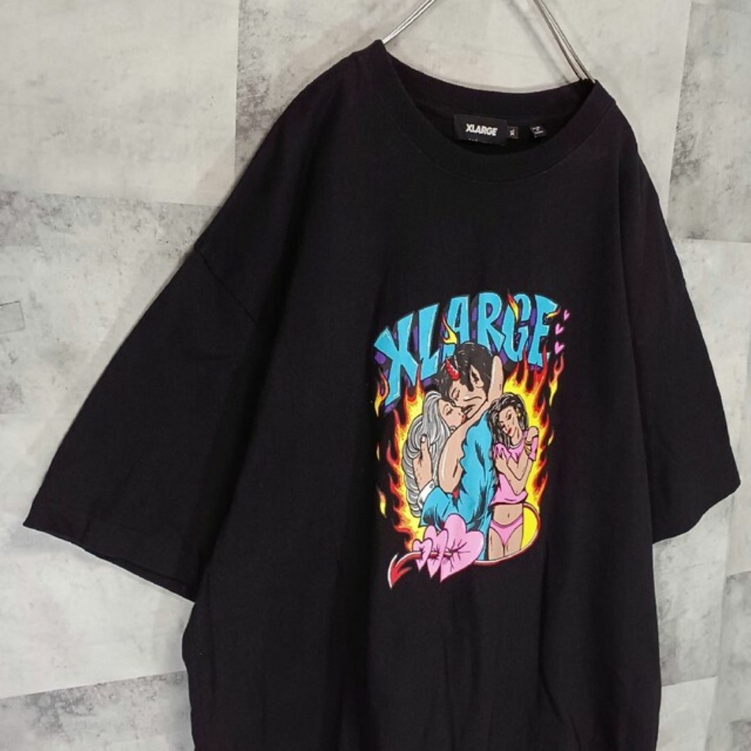 XLARGE(エクストララージ)のXLARGE エクストララージ メンズ Tシャツ XL ブラック ストリート メンズのトップス(Tシャツ/カットソー(半袖/袖なし))の商品写真