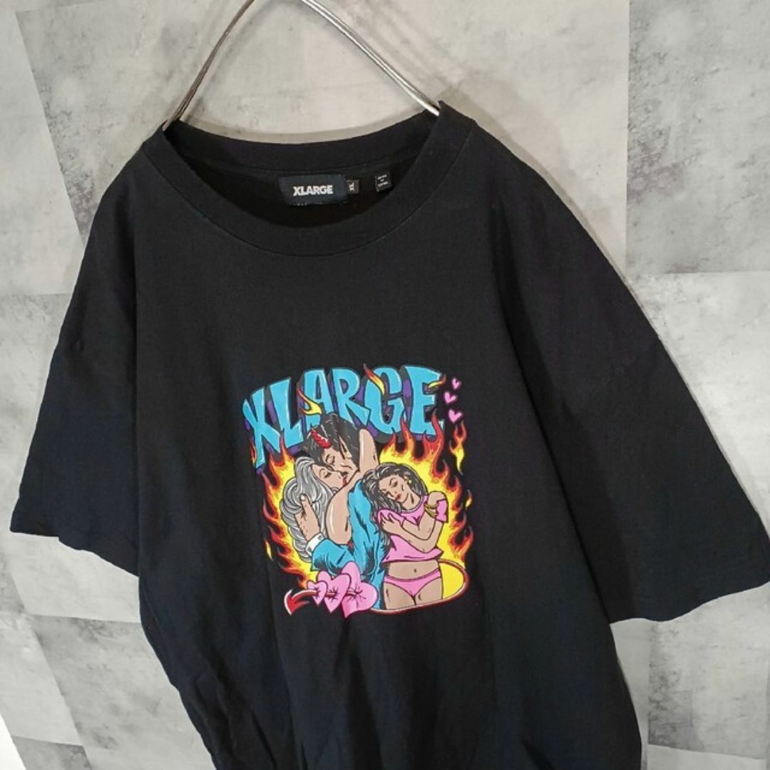 XLARGE(エクストララージ)のXLARGE エクストララージ メンズ Tシャツ XL ブラック ストリート メンズのトップス(Tシャツ/カットソー(半袖/袖なし))の商品写真