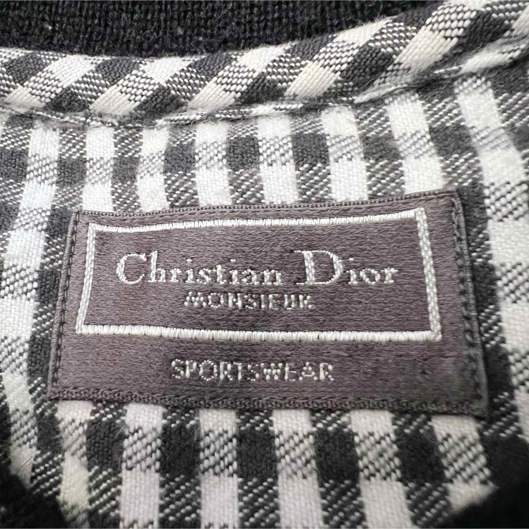 Christian Dior(クリスチャンディオール)の希少L★クリスチャンディオール ギンガムチェック柄 切り替え 長袖シャツ  メンズのトップス(シャツ)の商品写真