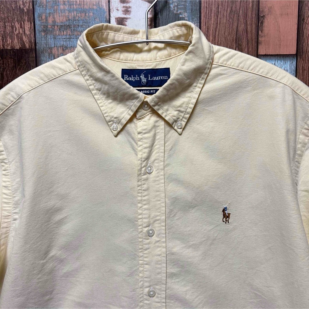 POLO RALPH LAUREN(ポロラルフローレン)のPolo Ralph Lauren 半袖シャツ　イエロー　サイズ:L XL  メンズのトップス(シャツ)の商品写真