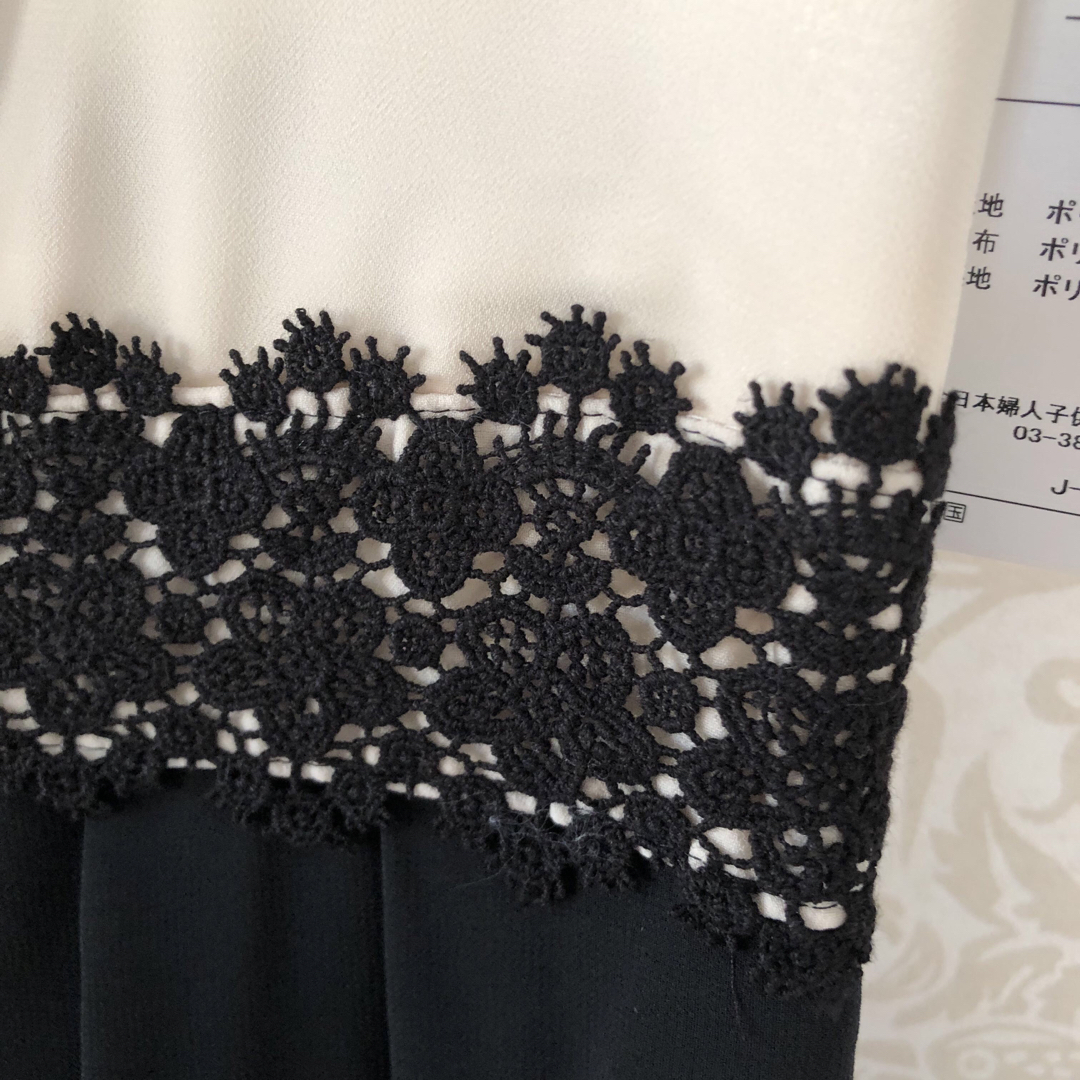 【新品】透け感　シフォン　フォーマルワンピース レディースのフォーマル/ドレス(ミディアムドレス)の商品写真