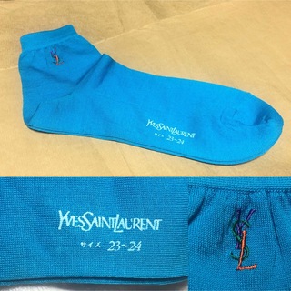 イヴサンローラン(Yves Saint Laurent)の新品 イヴ・サンローラン 靴下 ソックス 23-24 SAINT LAURENT(ソックス)