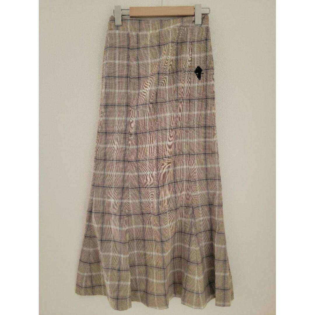 NieR Clothing(ニーアクロージング)の【NieR】チェック柄マーメイドスカート レディースのスカート(ロングスカート)の商品写真