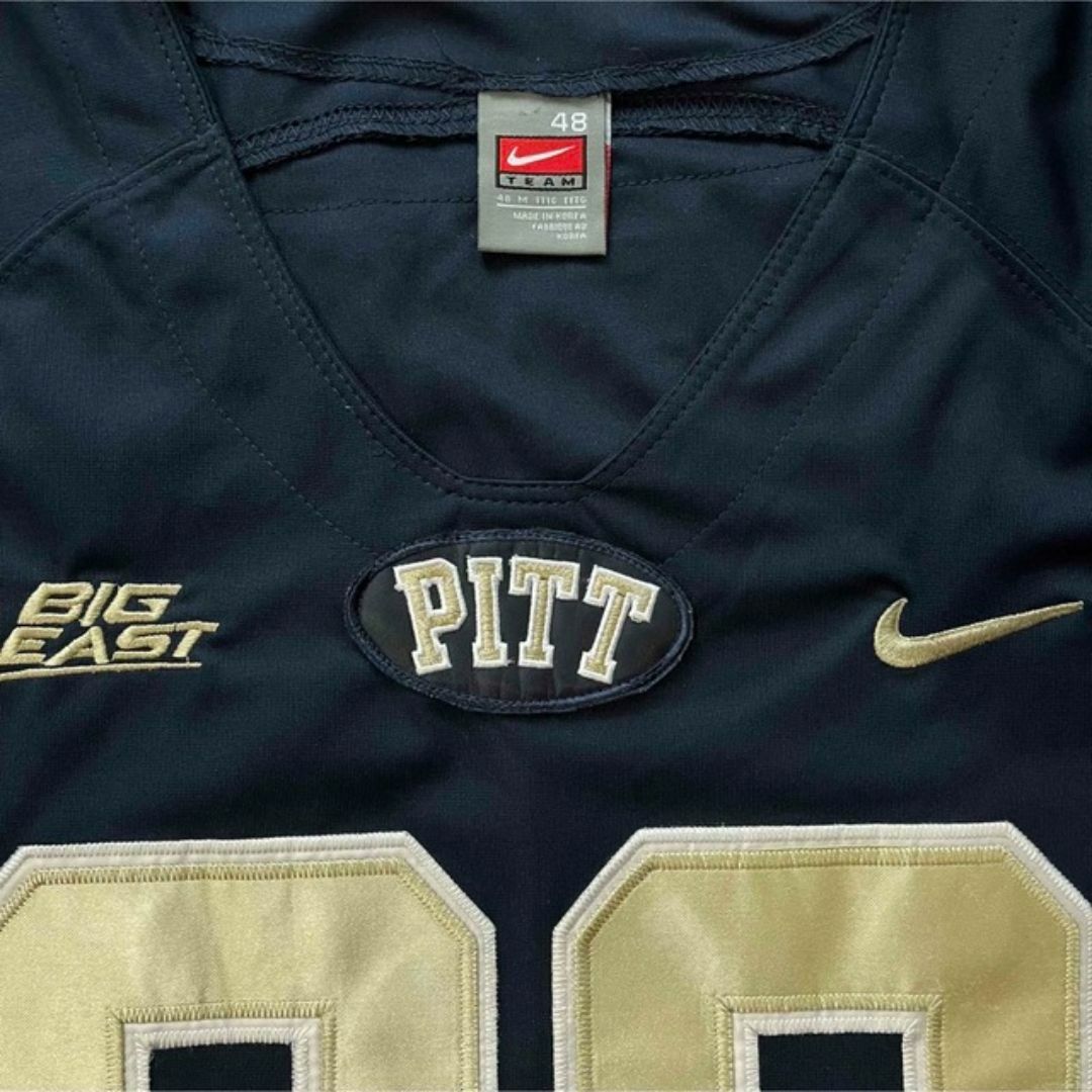 NIKE(ナイキ)のPITT パンサーズ　フットボール　ゲームシャツ　NFL ナイキ　古着　ネイビー メンズのトップス(ジャージ)の商品写真