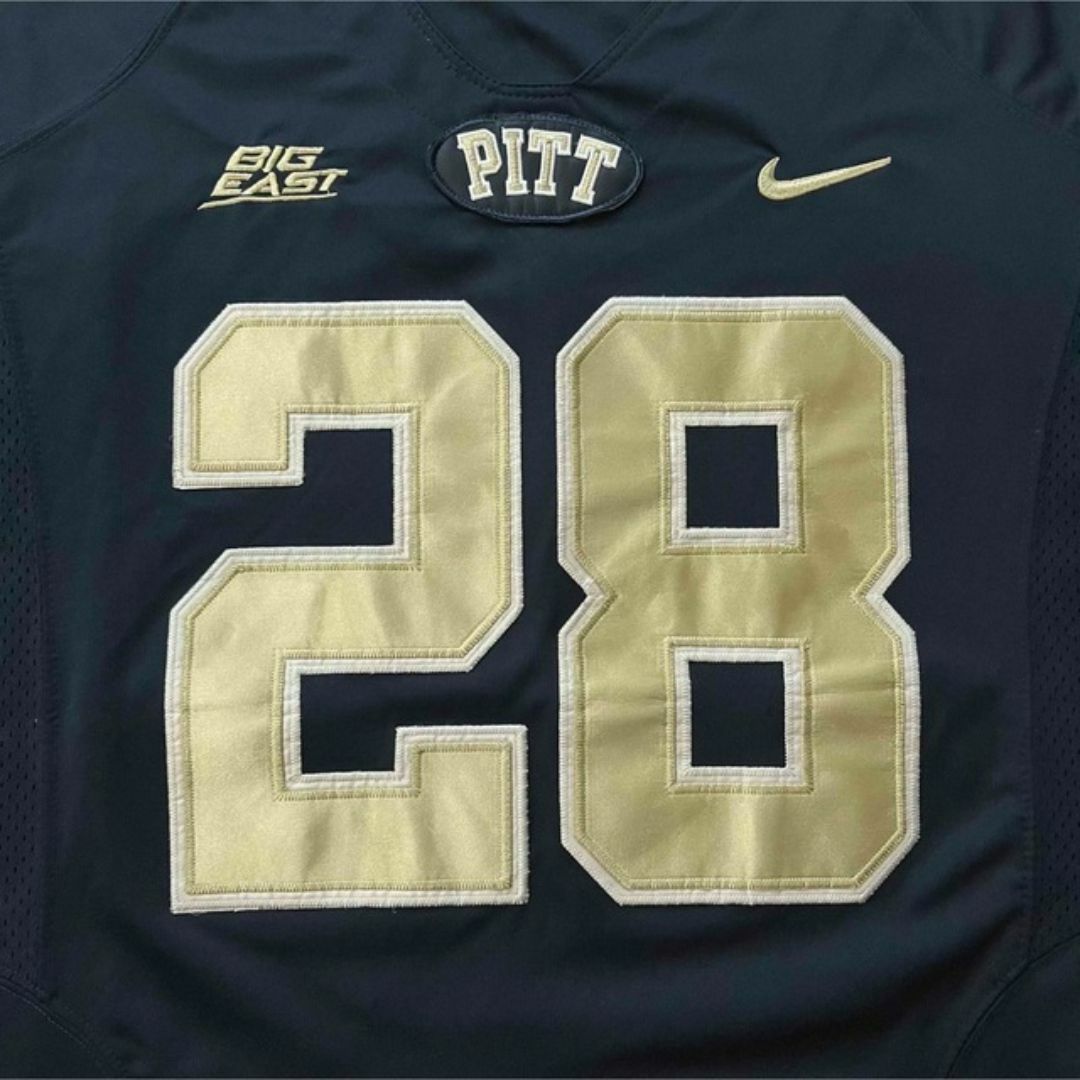 NIKE(ナイキ)のPITT パンサーズ　フットボール　ゲームシャツ　NFL ナイキ　古着　ネイビー メンズのトップス(ジャージ)の商品写真