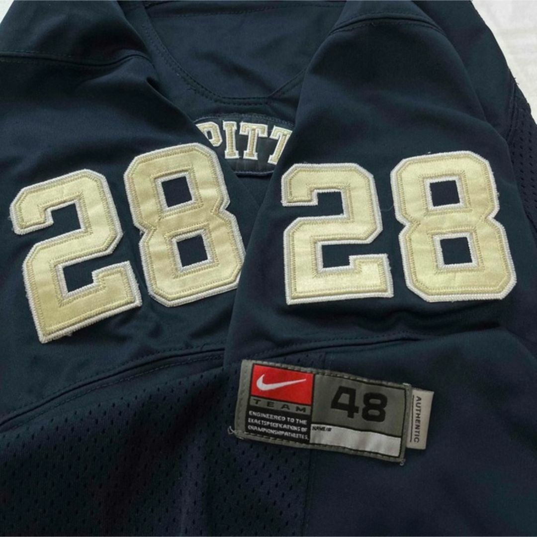 NIKE(ナイキ)のPITT パンサーズ　フットボール　ゲームシャツ　NFL ナイキ　古着　ネイビー メンズのトップス(ジャージ)の商品写真