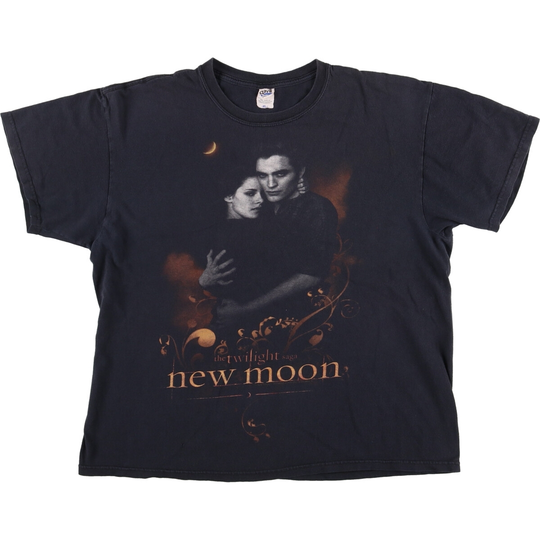 Anvil(アンビル)の古着 00年代 アンビル Anvil The Twilight Saga New Moon トワイライトサーガニュームーン 映画 ムービーTシャツ メンズXL /eaa443435 メンズのトップス(Tシャツ/カットソー(半袖/袖なし))の商品写真