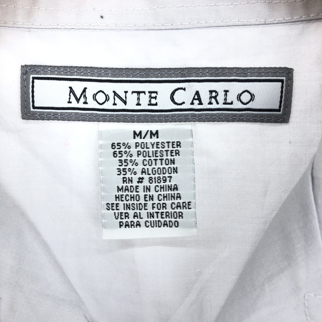 古着 MONTE CARLO 半袖 オープンカラー メキシカンシャツ キューバシャツ メンズM /eaa443549 メンズのトップス(シャツ)の商品写真