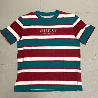 GUESS 　ゲス　ロゴ　ボーダー　90s ヴィンテージ　ビッグサイズ　Tシャツ