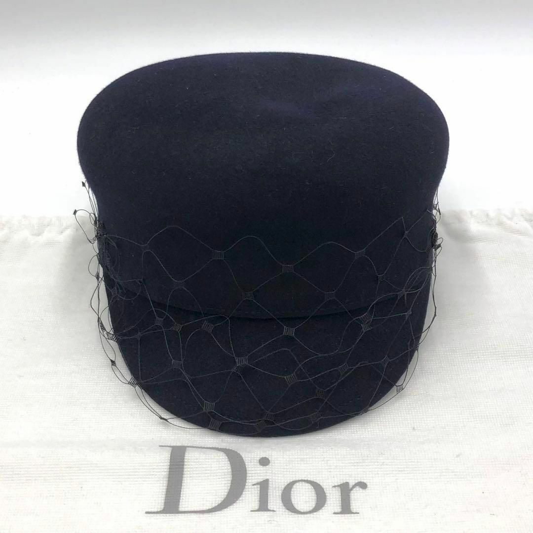 Christian Dior(クリスチャンディオール)の【極美品】クリスチャンディオール  キャスケット　ベール　ラビット レディースの帽子(キャスケット)の商品写真