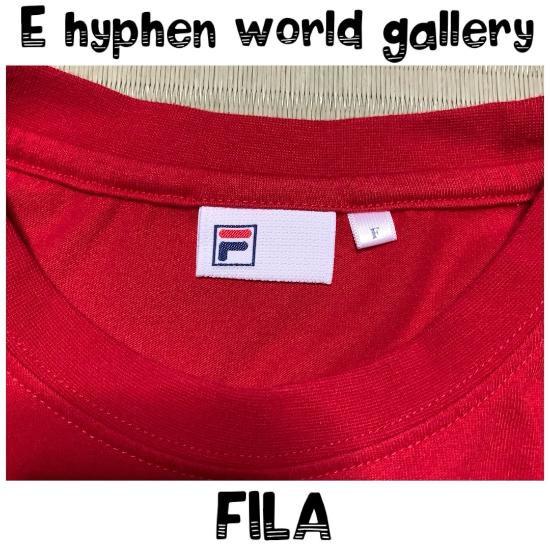 FILA(フィラ)のE hyphen world gallery×FILA ワンポイントTシャツ レディースのトップス(Tシャツ(半袖/袖なし))の商品写真