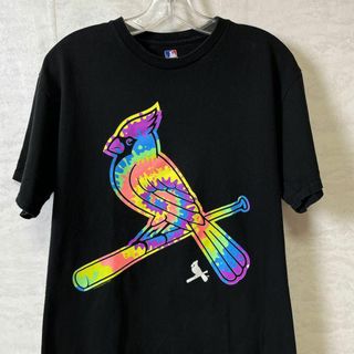 メジャーリーグベースボール(MLB)のMLBメジャーリーグ　カージナルズ　ヌートバー　黒ブラック　半袖Ｔシャツ　古着(Tシャツ/カットソー(半袖/袖なし))