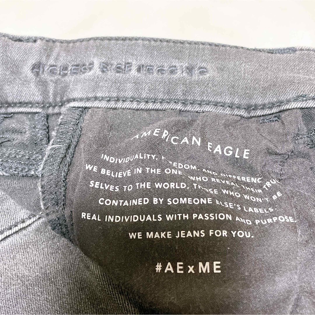 American Eagle(アメリカンイーグル)のアメリカンイーグル ハイライズ ジェギング ブラック スキニー デニム ジーンズ レディースのパンツ(デニム/ジーンズ)の商品写真