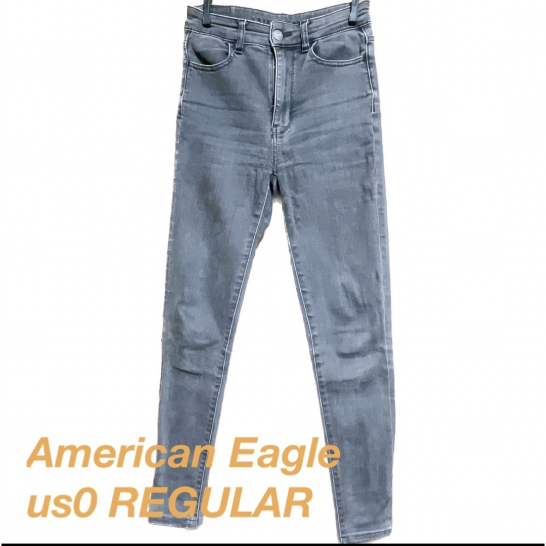 American Eagle(アメリカンイーグル)のアメリカンイーグル ハイライズ ジェギング ブラック スキニー デニム ジーンズ レディースのパンツ(デニム/ジーンズ)の商品写真