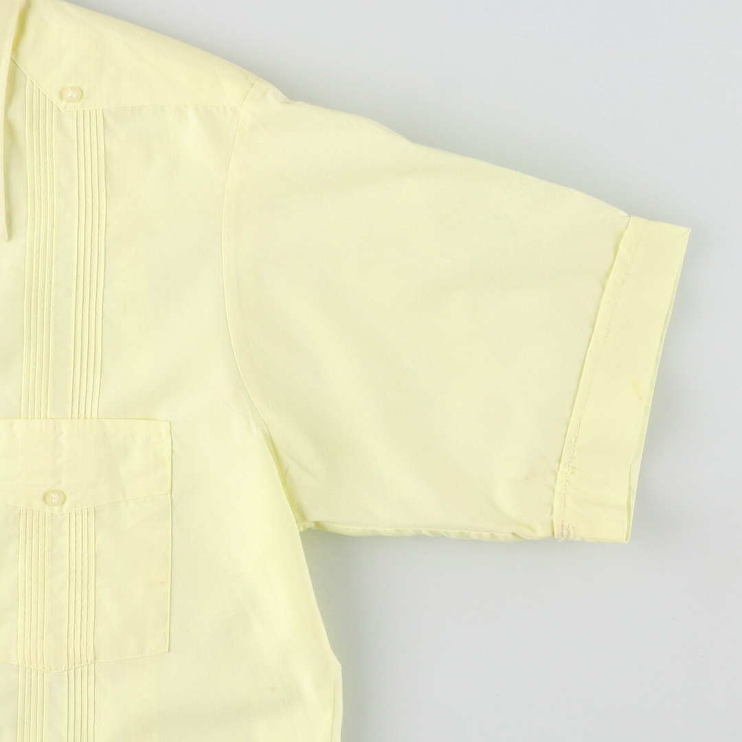 古着 70年代 VAN HEUSEN 半袖 メキシカンシャツ キューバシャツ メンズM ヴィンテージ /eaa442581 メンズのトップス(シャツ)の商品写真