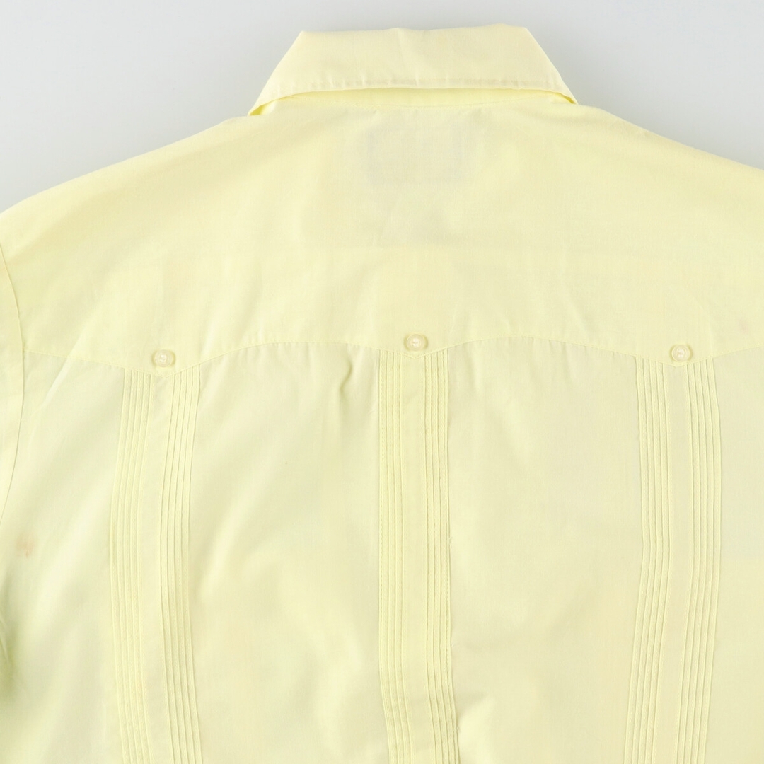 古着 70年代 VAN HEUSEN 半袖 メキシカンシャツ キューバシャツ メンズM ヴィンテージ /eaa442581 メンズのトップス(シャツ)の商品写真