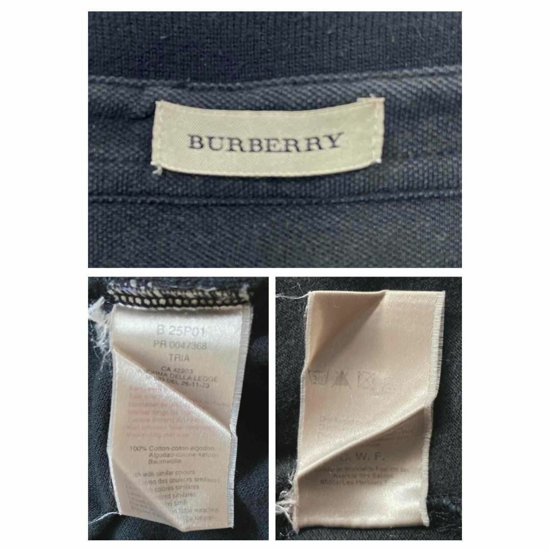 BURBERRY(バーバリー)のバーバリー BURBERRY ポロシャツ 刺繡ロゴ ノバチェック 古着 L相当 メンズのトップス(ポロシャツ)の商品写真