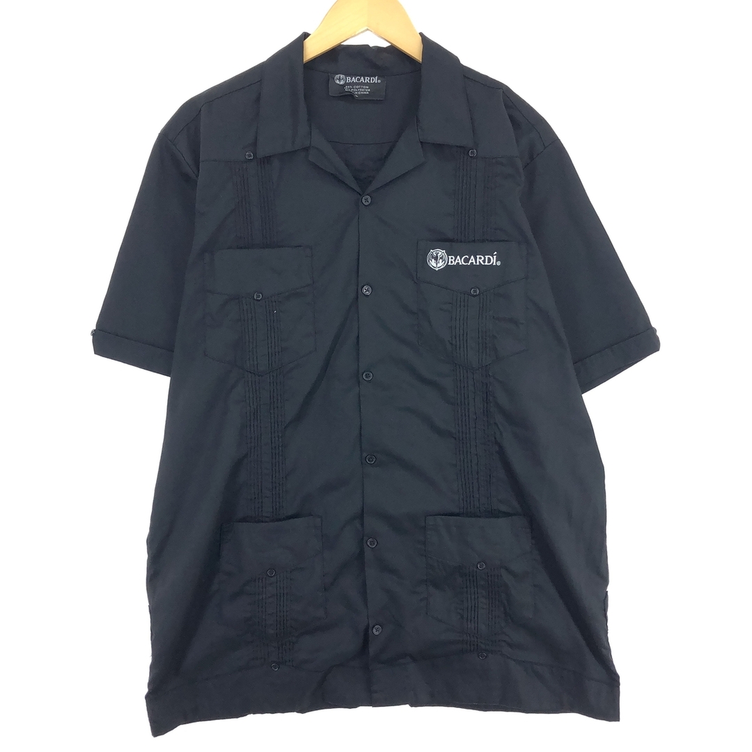 古着 BACARDI 半袖 オープンカラー メキシカンシャツ キューバシャツ メンズXL /eaa443574 メンズのトップス(シャツ)の商品写真