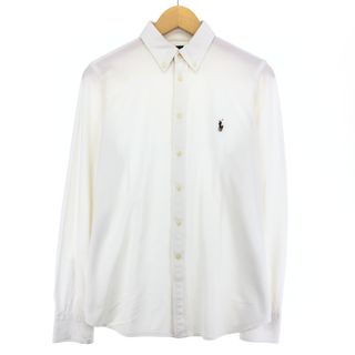 ラルフローレン(Ralph Lauren)の古着 ラルフローレン Ralph Lauren KNIT OXFORD 長袖 ボタンダウンシャツ メンズXL /eaa447180(シャツ)