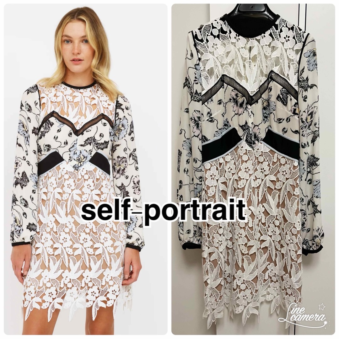 SELF PORTRAIT(セルフポートレイト)のself-portrait セルフポートレイト レースワンピース レディースのワンピース(ひざ丈ワンピース)の商品写真