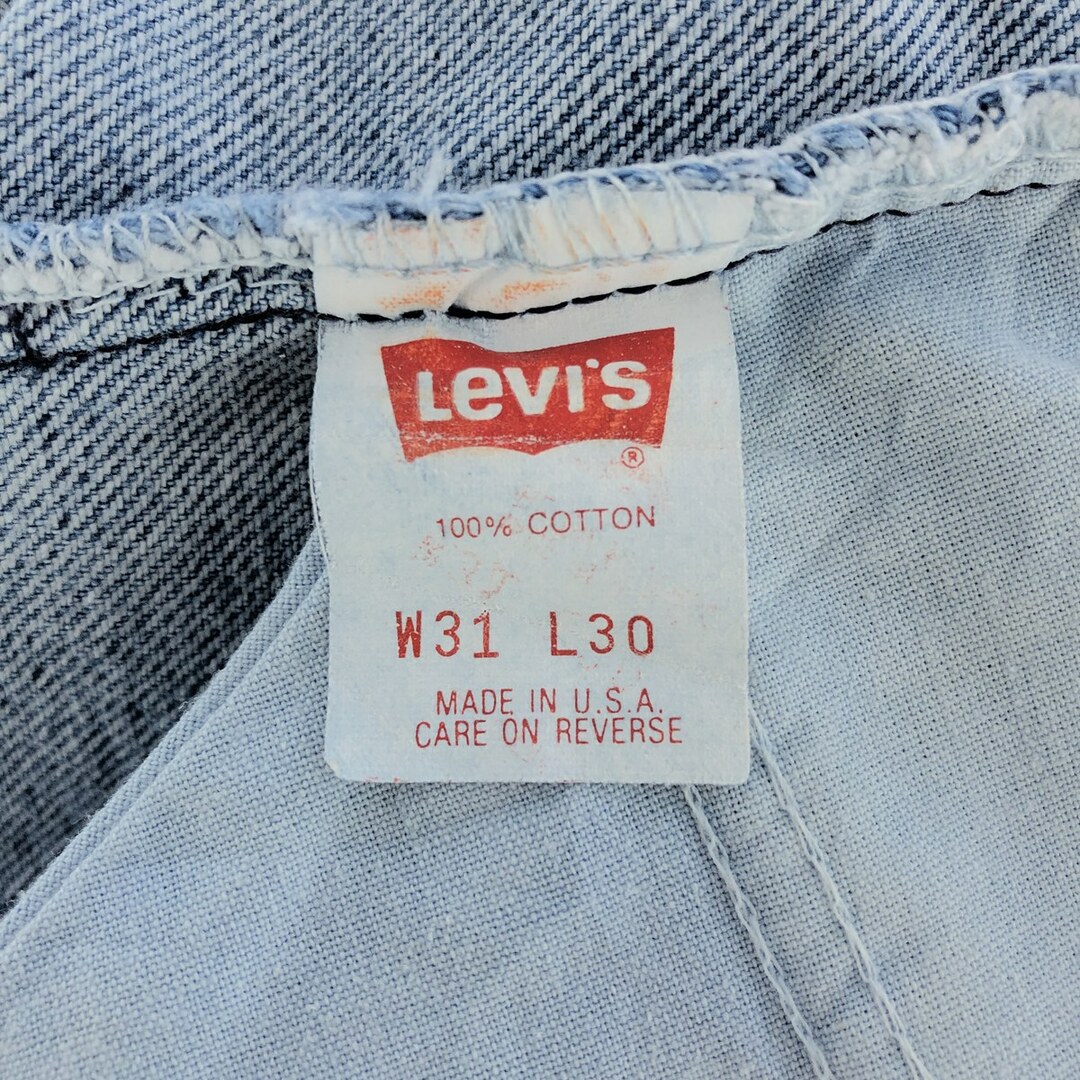 Levi's(リーバイス)の古着 90年代 リーバイス Levi's 550-0213 オレンジタブ テーパードデニムパンツ USA製 メンズw31 ヴィンテージ /eaa392687 メンズのパンツ(デニム/ジーンズ)の商品写真