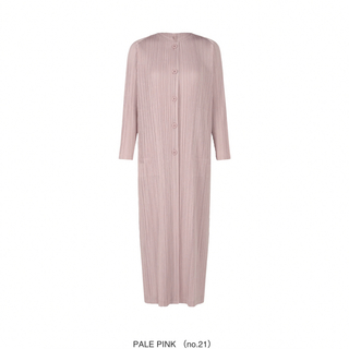 PLEATS PLEASE MONTHLY 1月ロング丈コートpale pink