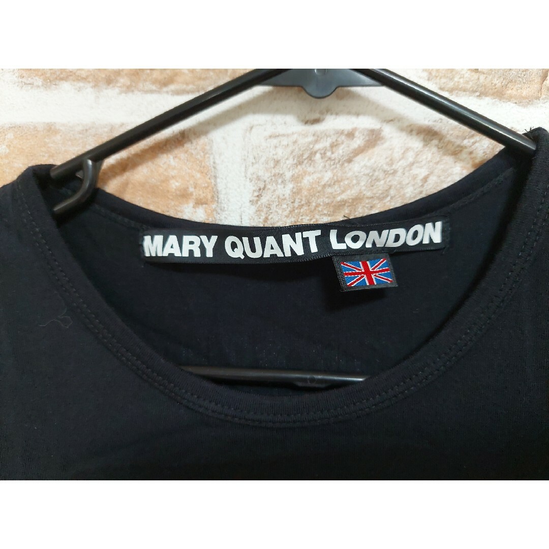 MARY QUANT(マリークワント)のマリークワント　MARY QUANT　マリクワ　黒　Tシャツ　M レディースのトップス(Tシャツ(半袖/袖なし))の商品写真