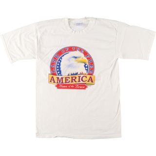 古着 90年代 ALL SPORTS 鷲柄 イーグル柄 アニマルTシャツ USA製 メンズL ヴィンテージ /eaa443424(Tシャツ/カットソー(半袖/袖なし))