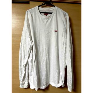 Supreme small box L/S tee 白 XL