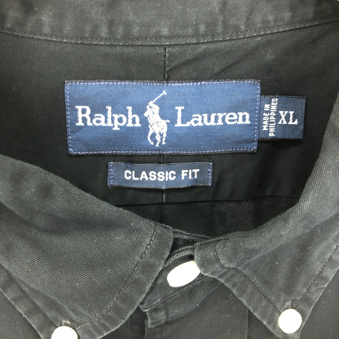 Ralph Lauren(ラルフローレン)の古着 ラルフローレン Ralph Lauren CLASSIC FIT 長袖 ボタンダウンシャツ メンズXL /eaa447167 メンズのトップス(シャツ)の商品写真