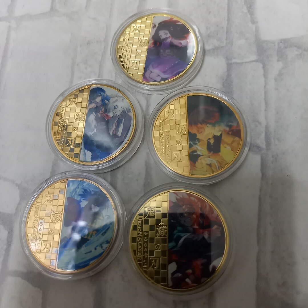 鬼滅の刃　24k GOLDcoin エンタメ/ホビーのおもちゃ/ぬいぐるみ(キャラクターグッズ)の商品写真