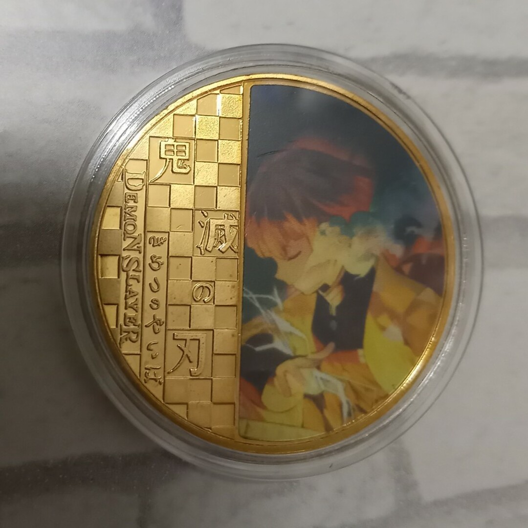 鬼滅の刃　24k GOLDcoin エンタメ/ホビーのおもちゃ/ぬいぐるみ(キャラクターグッズ)の商品写真