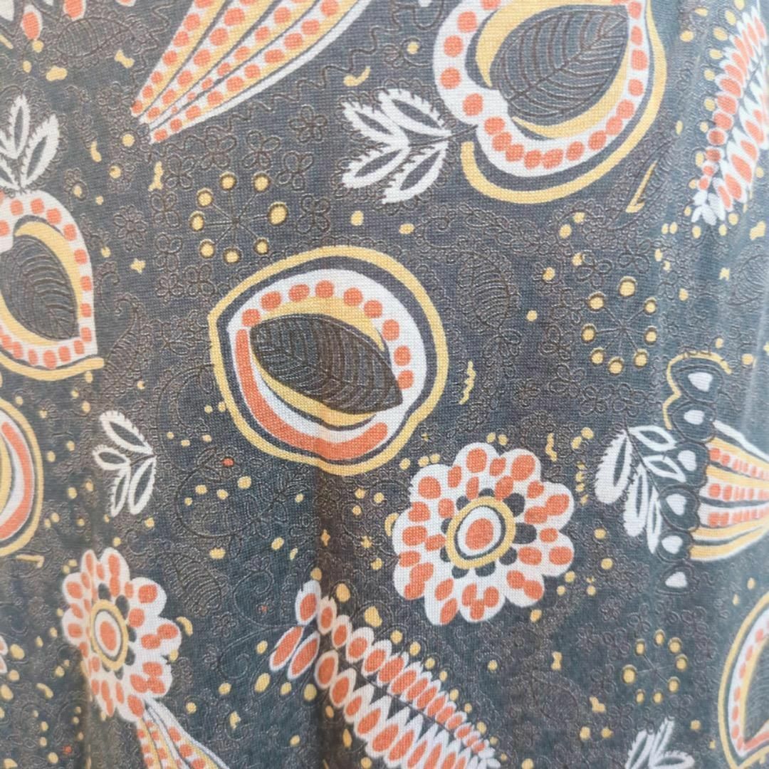 M031/HAVE A NICE TRIP スカート 総柄 ボタニカル 花 レディースのスカート(ロングスカート)の商品写真