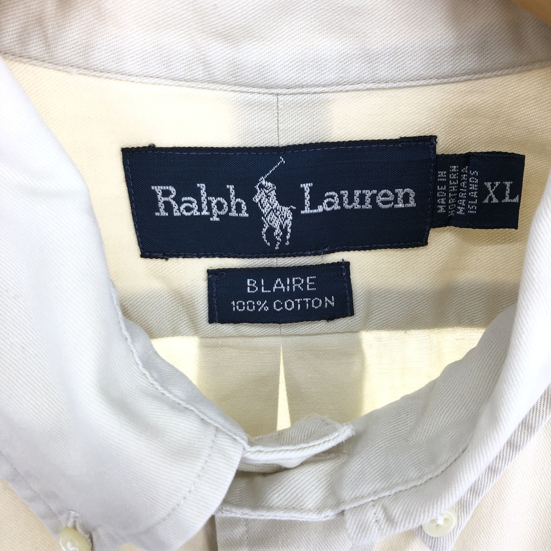 Ralph Lauren(ラルフローレン)の古着 ラルフローレン Ralph Lauren BLAIRE 長袖 ボタンダウンシャツ メンズXL /eaa447168 メンズのトップス(シャツ)の商品写真