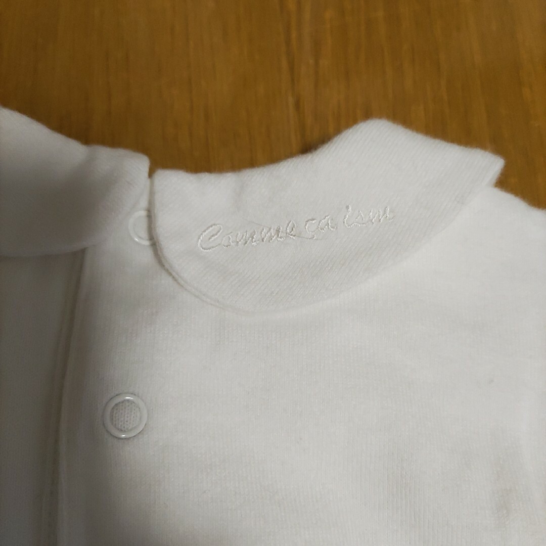 COMME CA ISM(コムサイズム)のコムサイズム　ブラウス　白　80センチ キッズ/ベビー/マタニティのベビー服(~85cm)(シャツ/カットソー)の商品写真