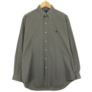 ラルフローレン(Ralph Lauren)の古着 ラルフローレン Ralph Lauren BLAKE 長袖 ボタンダウンシャツ メンズM /eaa447170(シャツ)