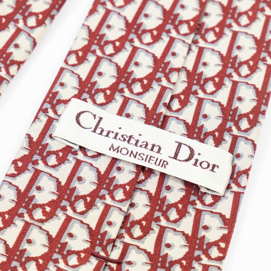 Christian Dior(クリスチャンディオール)の【Christian Dior】ネクタイ　トロッター柄　総柄　シルク メンズのファッション小物(ネクタイ)の商品写真