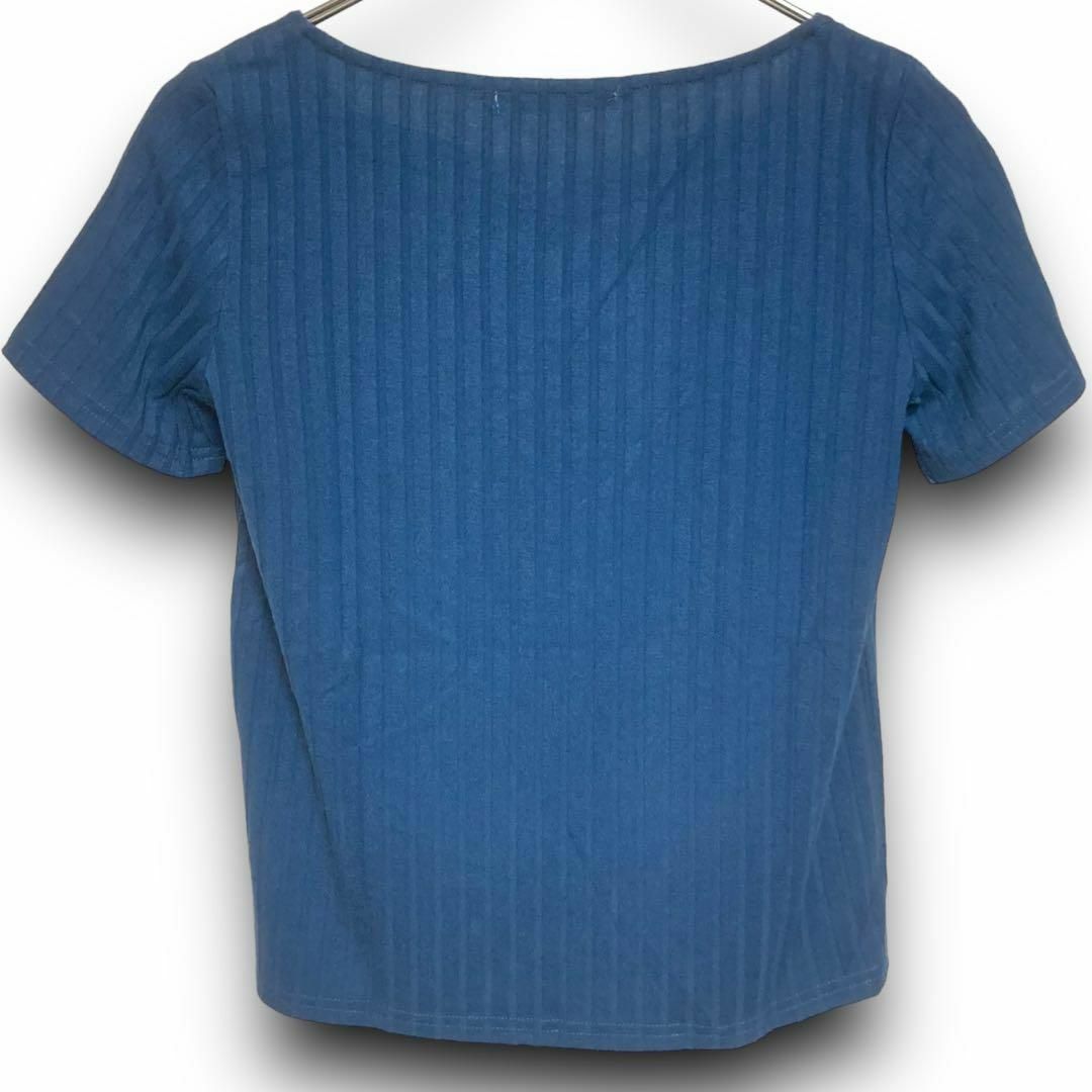 RayCassin(レイカズン)の美品 RAY CASSIN レイカズン トップス 半袖 ブルー F タグ付き レディースのトップス(Tシャツ(半袖/袖なし))の商品写真