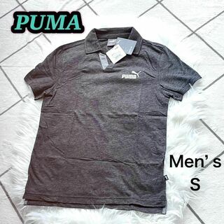 プーマ(PUMA)のメンズ　プーマ PUMA　スキッパー　半袖　ポロシャツ　黒　メンズ S ゴルフ(ポロシャツ)