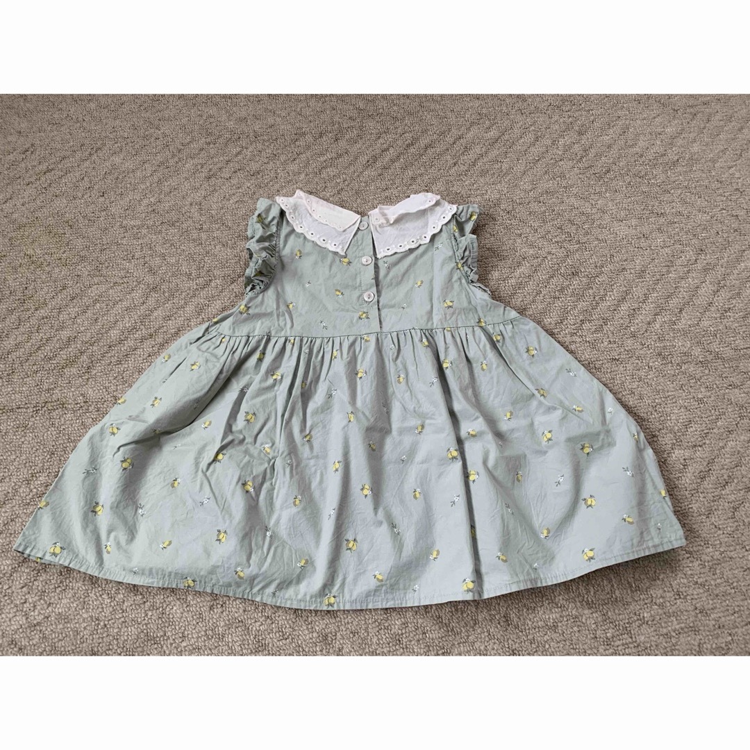 バースデイ(バースデイ)のレモン柄　ワンピース キッズ/ベビー/マタニティのキッズ服女の子用(90cm~)(ワンピース)の商品写真