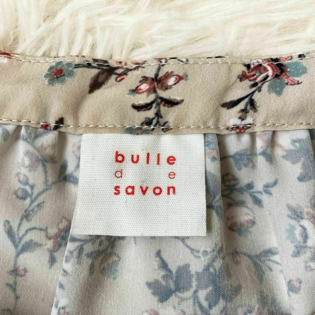 bulle de savon(ビュルデサボン)のビュルデサボン　ミュルーズ　小花柄　ヘンリーネック　長袖　ロングワンピース　F レディースのワンピース(ロングワンピース/マキシワンピース)の商品写真