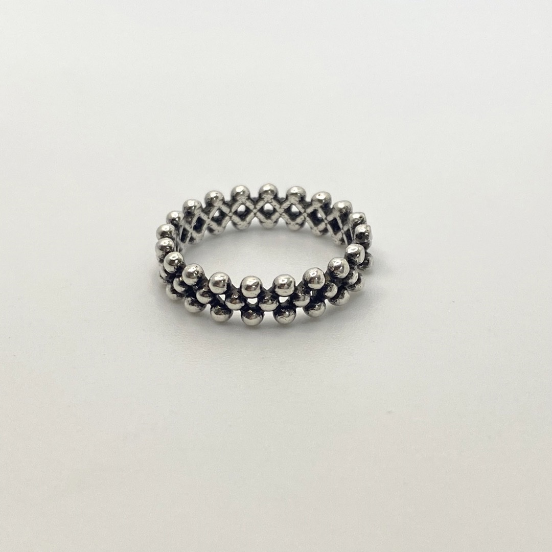【匿名配送】 シンプル ドット シルバー リング silver925 メンズのアクセサリー(リング(指輪))の商品写真