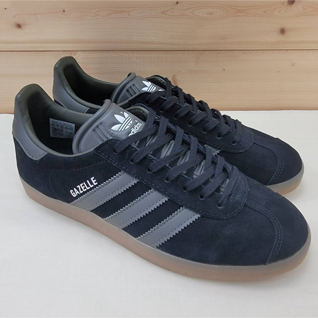 adidas - アディダス ガゼル ブラック/グレー 25.5㎝の通販 by adidas - アディダス ガゼル ブラック/グレー 25.5㎝の通販 by