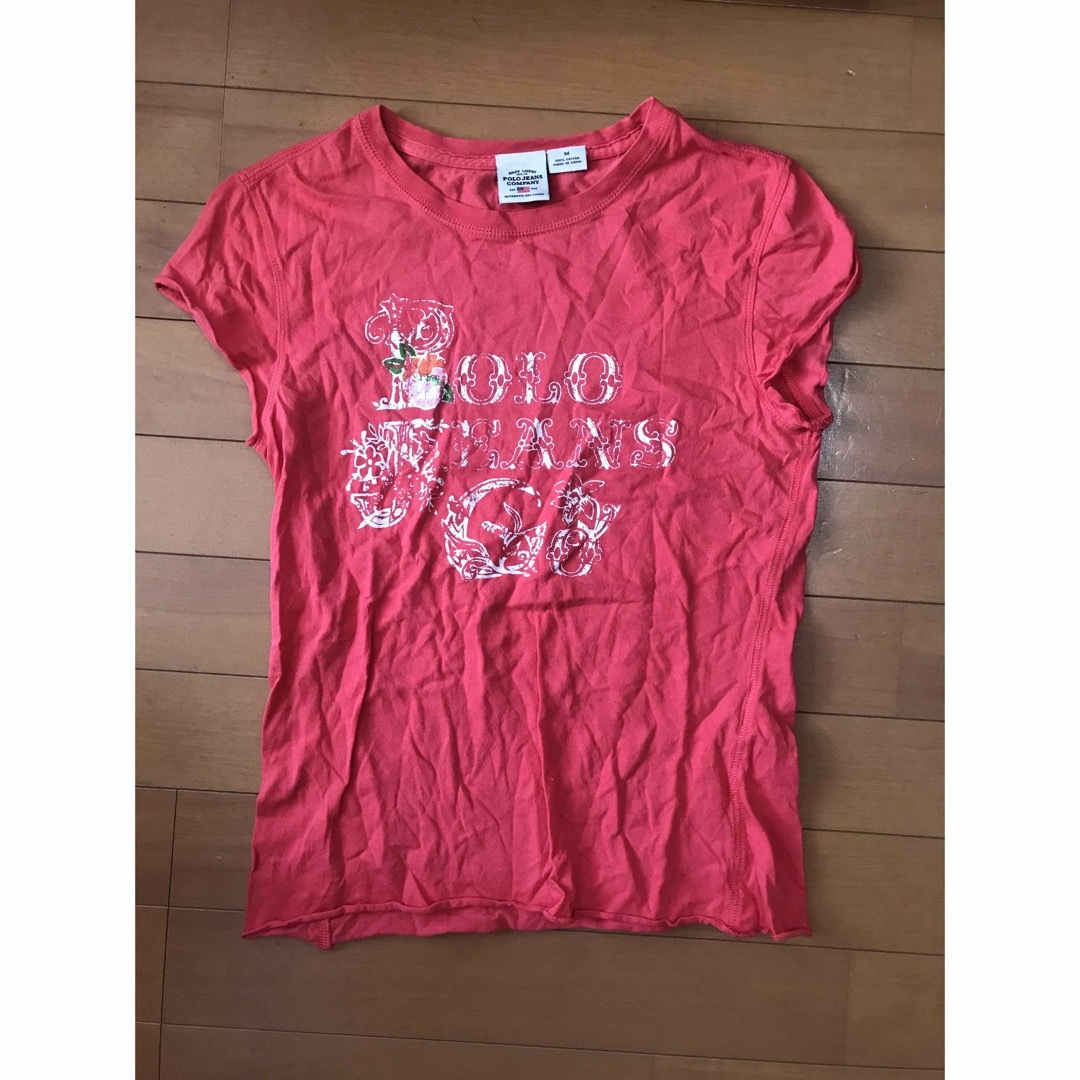 POLO RALPH LAUREN(ポロラルフローレン)の値下げ POLO JEANS COMPANY tee women M レディースのトップス(Tシャツ(半袖/袖なし))の商品写真