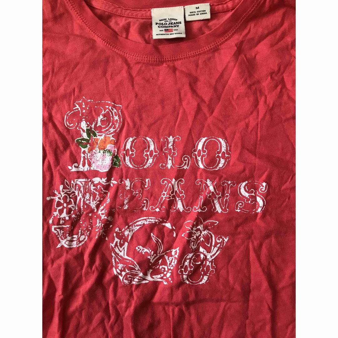POLO RALPH LAUREN(ポロラルフローレン)の値下げ POLO JEANS COMPANY tee women M レディースのトップス(Tシャツ(半袖/袖なし))の商品写真